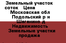 Земельный участок 12 соток › Цена ­ 2 640 000 - Московская обл., Подольский р-н, Шаганино д. Недвижимость » Земельные участки продажа   